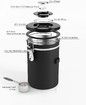 1.8L Airtight Coffee Canister Large Stainless Steel Bean Storage Container for Freshness