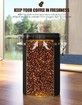 1.8L Airtight Coffee Canister Large Stainless Steel Bean Storage Container for Freshness
