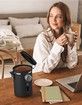 1.8L Airtight Coffee Canister Large Stainless Steel Bean Storage Container for Freshness