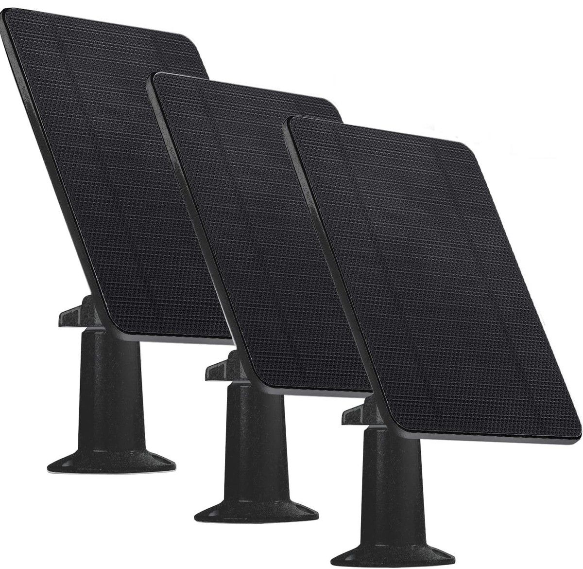 Solar Panel Compatible with Blink Outdoor & Blink XT2/XT Continuous Power Supply IP66 Weatherproof (3PACK Black)