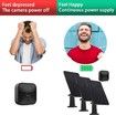 Solar Panel Compatible with Blink Outdoor & Blink XT2/XT Continuous Power Supply IP66 Weatherproof (3PACK Black)