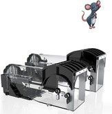 Humane Mouse Traps,Enlarged No Kill Rat Trap,Reusable Catch and Release Mice Traps,Pet and Children Friendly Mouse Trap That Work(2 Pack)