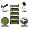 5 Steps Folding Dog Cat Pet Ramp Stairs Ladder for Car Aluminium Artificial Grass Surface