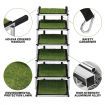 6 Steps Aluminium Dog Cat Pet Ramp Stairs Ladder Folding with Artificial Grass Surface
