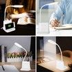 Rechargeable Desk Lamp with USB Charging Port, Pen Holder/Phone Holder, Study Lamp for Kids Home Office Bedroom
