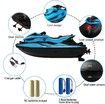 RC Boats for Kids Remote Control Boat for Pools & Lakes with 2 Batteries/Dual Motors/2 Charger Cables & Low Battery Prompt Motor Boat (Blue)