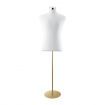 Male Mannequin Dressmakers Dummy Display Stand Manikin Torso Dress Form Metal Base 165-185cm White