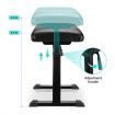 Melodic Piano Bench Hydraulic Lifting Keyboard Stand Stool Chair Height Adjustable Seat PU Leather Black