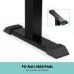 Melodic Piano Bench Hydraulic Lifting Keyboard Stand Stool Chair Height Adjustable Seat PU Leather Black