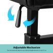 Melodic Piano Bench Hydraulic Lifting Keyboard Stand Stool Chair Height Adjustable Seat PU Leather Black