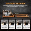 Genki Foldable Wooden Water Rowing Machine Rower Home Gym LCD App Control Adjustable Resistance