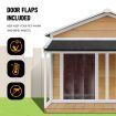 Petscene XXL Wooden Dog Kennel Pet House Puppy Home Shelter Indoor Outdoor Double Doors