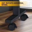 Marble Dining Table Foldable Wood Drop Leaf Multifunctional Desk Wheels Metal Legs White