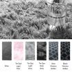 Fluffy Shaggy Area Rug Large Floor Mat Living Room Bedroom Carpet Grey 200x300CM