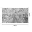 Fluffy Shaggy Area Rug Floor Mat Large Carpet Living Room Bedroom Light Grey