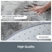 Fluffy Shaggy Area Rug Floor Mat Large Carpet Living Room Bedroom Light Grey