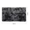 Large Fluffy Shaggy Area Floor Rug Mat Carpet Living Room Bedroom Dark Grey 200x300cm