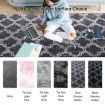 Fluffy Shaggy Floor Area Rug Large Mat Carpet Living Room Bedroom Grey Window Grilles
