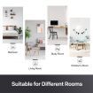 Fluffy Shaggy Floor Area Rug Large Mat Carpet Living Room Bedroom Grey Window Grilles