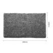 Shaggy Fluffy Area Rug Large Floor Mat Living Room Carpet Bedroom Grey 240X330CM
