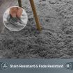 Shaggy Fluffy Area Rug Large Floor Mat Living Room Carpet Bedroom Grey 240X330CM