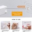 Retractable Clothesline Indoor, Retractable Double Lines, Double Line (Drill) (Whtie T)