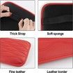 Auto Center Console Pad, Universal Waterproof Car Armrest Seat Box Cover for Most Vehicle, SUV, Truck, Car (Red)