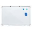 Single Sided Magnetic Whiteboard Interactive Wall Mounted Dry Erase White Board for Teaching Office Drawing 90cmx60cm