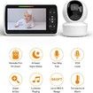 Baby Monitor with Remote Pan Tilt Zoom Infrared Night Vision,Temperature Display,Lullaby,Two Way Audio,960ft Range