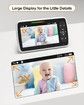 Baby Monitor with Remote Pan Tilt Zoom Infrared Night Vision,Temperature Display,Lullaby,Two Way Audio,960ft Range