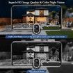 Wireless Outdoor Camera, Battery Powered Cameras for Home Security, 1080P Color Night Vision, AI Motion Detection