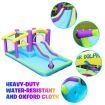 Doctor Dolphin Bounce House Waterslide for Kids Backyard Outdoor Pool with Slide Water Inflatable Park Gun Splash