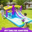 Doctor Dolphin Bounce House Waterslide for Kids Backyard Outdoor Pool with Slide Water Inflatable Park Gun Splash