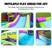 Doctor Dolphin Bounce House Waterslide for Kids Backyard Outdoor Pool with Slide Water Inflatable Park Gun Splash