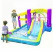 Doctor Dolphin Bounce House Waterslide for Kids Backyard Outdoor Pool with Slide Water Inflatable Park Gun Splash