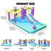 Doctor Dolphin Bounce House Waterslide for Kids Backyard Outdoor Pool with Slide Water Inflatable Park Gun Splash