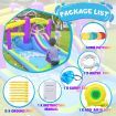 Doctor Dolphin Bounce House Waterslide for Kids Backyard Outdoor Pool with Slide Water Inflatable Park Gun Splash