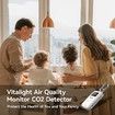 Mini CO2 Detector Air Quality Monitor Stylish Lightweight Portable CO2 Monitor for Indoor Use