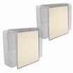 2pcs Cat Scratch Mats Sofa Protector Natural Sisal Furniture Protector Scratching Pads for Cats Col.LtGray