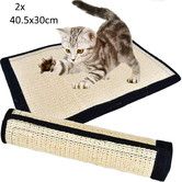 2pcs Cat Scratch Pad Post Tree Ramp Protecting Furniture Sofa Chair Desk Legs 40.5x30cm
