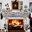 Halloween Decorations Realistic 16-Inch Faux Human Skeleton Skull Props for Haunted House Display
