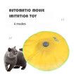 Smart Cat Toy Electric Undercover Mouse Tail Fabric Moving Feather Interactive Automatic 4 Speeds Kitty Pet Play Fun Gadget