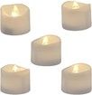 Halloween Flameless Tea Lights Candles,12 pcs Flickering Tealights with Warm White Light for Christmas,Wedding,Valentine's Day,