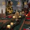 Halloween Flameless Tea Lights Candles,12 pcs Flickering Tealights with Warm White Light for Christmas,Wedding,Valentine's Day,