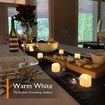 Halloween Flameless Tea Lights Candles,12 pcs Flickering Tealights with Warm White Light for Christmas,Wedding,Valentine's Day,