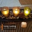 Halloween Flameless Tea Lights Candles,12 pcs Flickering Tealights with Warm White Light for Christmas,Wedding,Valentine's Day,