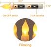 12PCS Battery Operated LED Taper Candles Light, Flameless Taper Candles with Flickering Warm White Light
