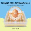 Petscene 48 Eggs Incubator Automatic Turner Hatcher Egg Hatching Incubating Machine Brooder Humidity Temperature Control