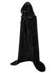 Unisex Full Length Velvet Hooded Cape Halloween Christmas Cloak Vampire Witch Cosplay Costume Size L(150cm)