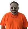 Halloween Mask Scary Smiling Demons Mask with White Eye Horrible Devil Cosume